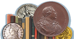 Numismatic Bibliomania Societh Masthead logo